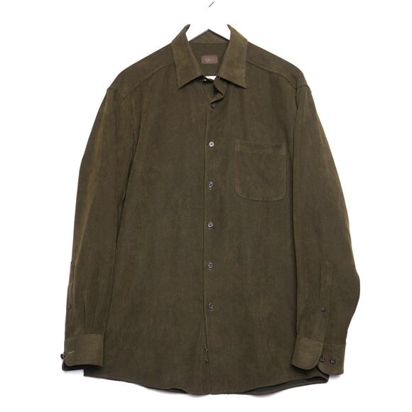 Talbots Other - Talbot's Mens Green Corduroy‎ Overshirt Size Medium